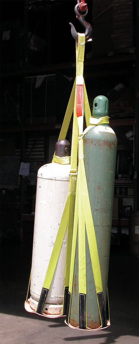 GasBottleSlng Ylw Vrtcl Nylon