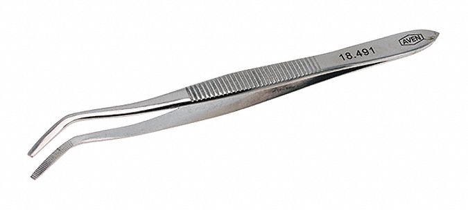 Tweezers SS Bent 5 L