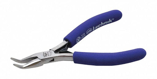 Bent Needle Nose Plier 4-1/2 L Smooth