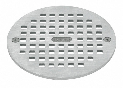 Floor Grate Nickel 5 in Pipe dia.