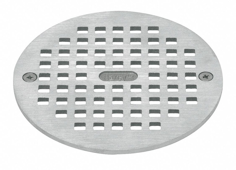 Floor Grate Nickel 5 in Pipe dia.