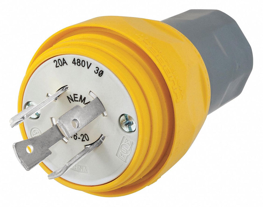 WT LckPlg Strt 20 A Yellow Elastmr 4Blds