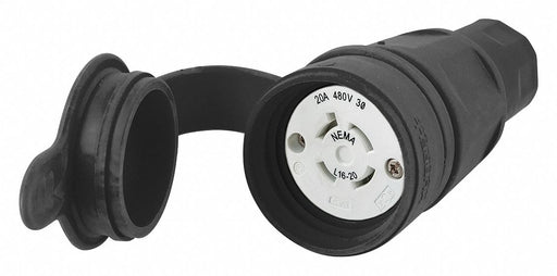 WT LckCon Strt 20 A Black Elstmr L16-20R
