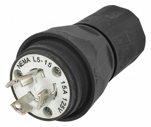 WT LckPlg Strt 15 A Blk Elastmr 3Blds