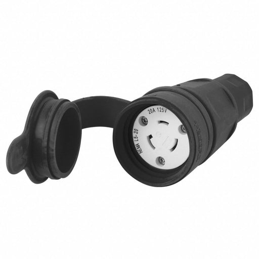 WT LckCon Strt 20 A Black Elstmr L5-20R