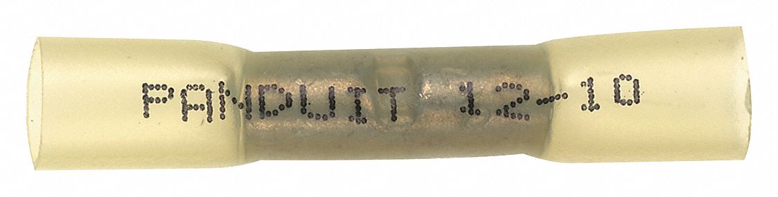 ButtSpliceConnector Yellow 10AWGMax PK20