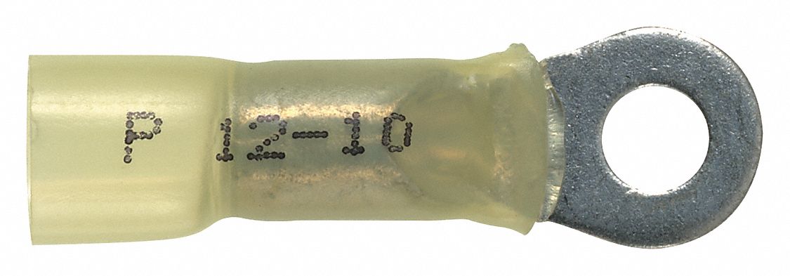 Ring Terminal Yellow 12 AWG 10 AWG PK20