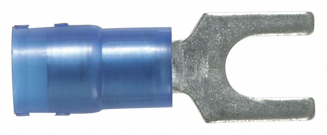 Fork Terminal Tin Copper Blue PK100
