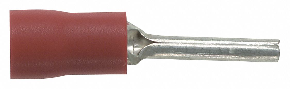 Pin Terminal Red 22 to 18 AWG PK100