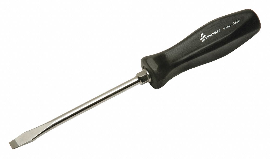 ScrDrv Slotted 5/16in Black Rnd