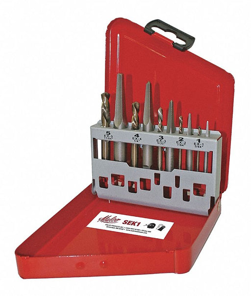 Screw Extractor Set 10pc HSS Case