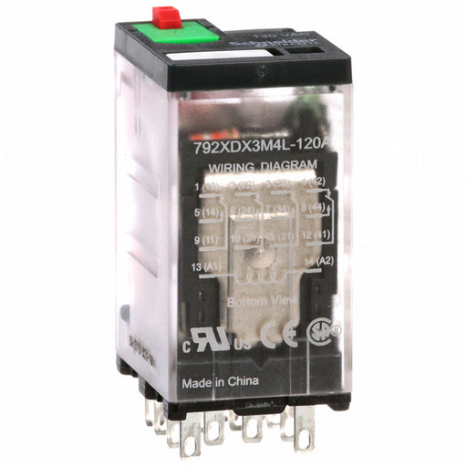 J2423 GeneralPurpose Relay 120VAC 4PDT 14Pin