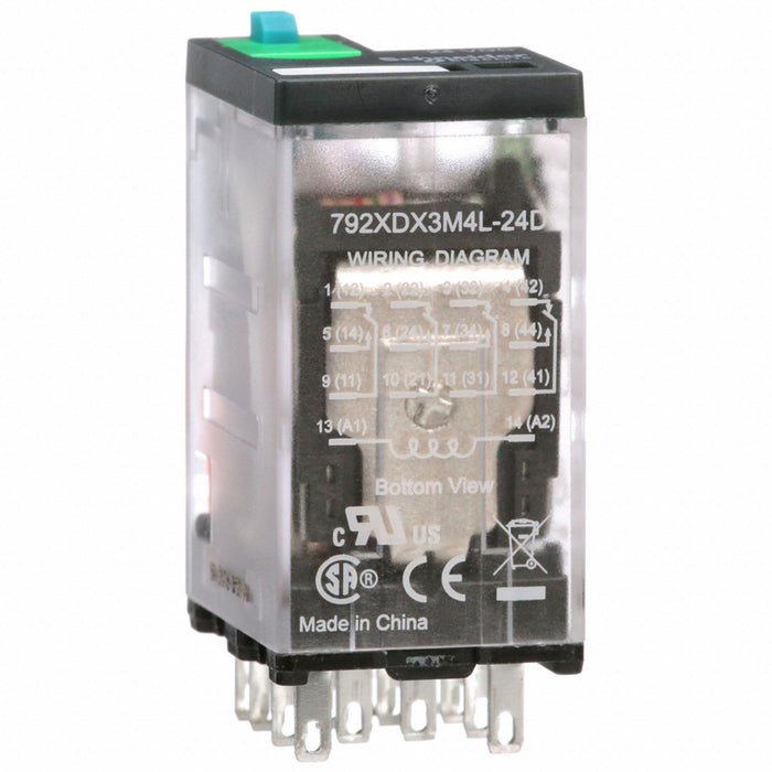 J2423 GeneralPurpose Relay 24VDC 4PDT 14Pins