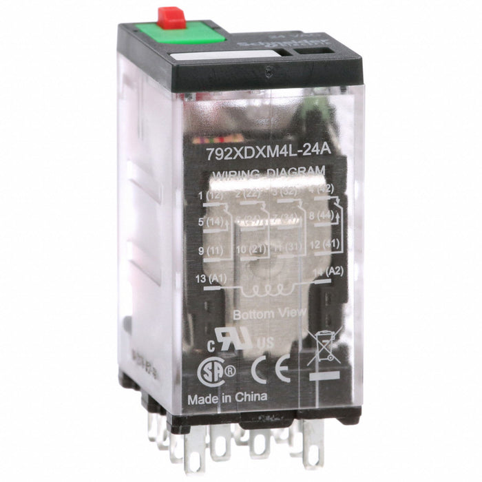 J2425 GeneralPurpose Relay 24VAC 4PDT 14Pins