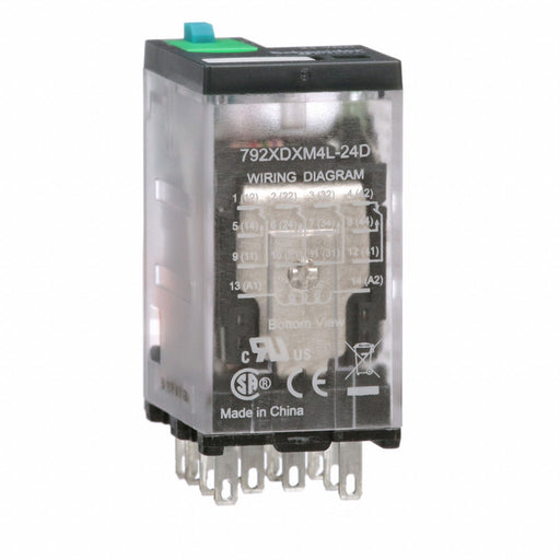 J2425 GeneralPurpose Relay 24VDC 4PDT 14Pins