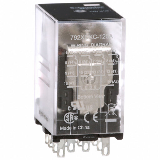 J2424 GeneralPurpose Relay 120VAC 4PDT 14Pin