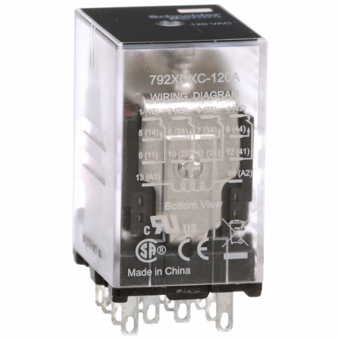 J2424 GeneralPurpose Relay 120VAC 4PDT 14Pin