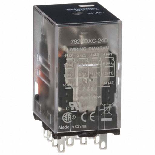 J2424 GeneralPurpose Relay 24VDC 4PDT 14Pins