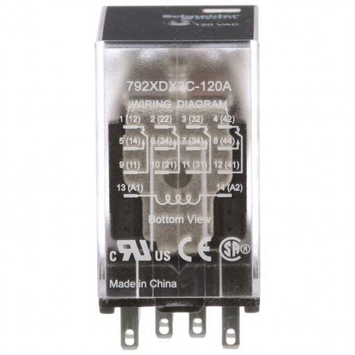 J2422 GeneralPurpose Relay 120VAC 4PDT 14Pin