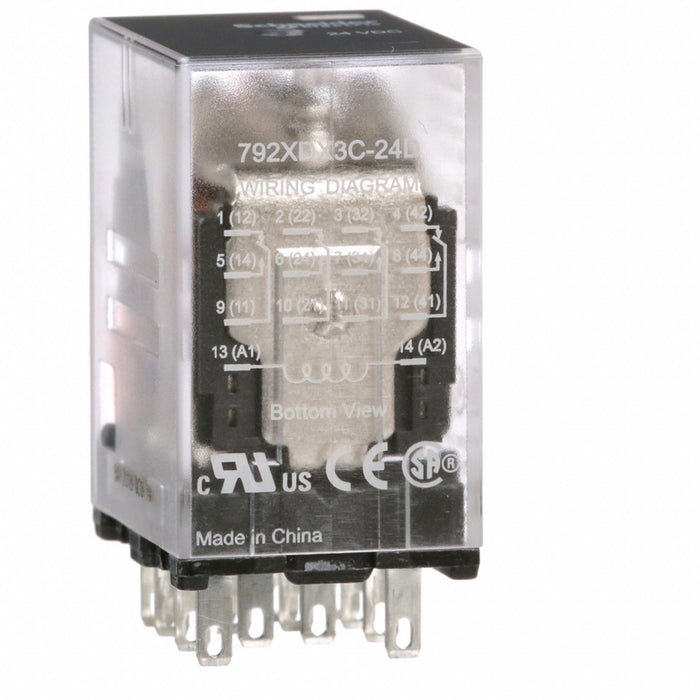 J2422 GeneralPurpose Relay 24VDC 4PDT 14Pins