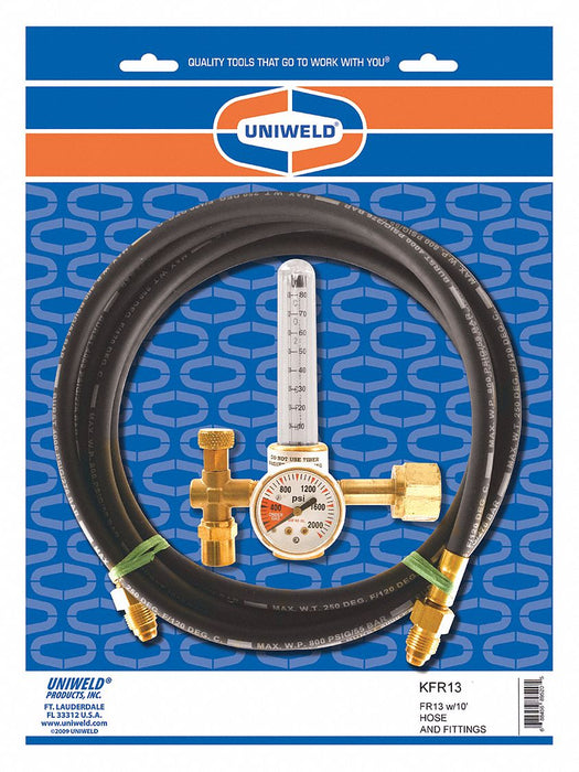 UNIWELD 1 Stage Gas Regulator/Flowmeter