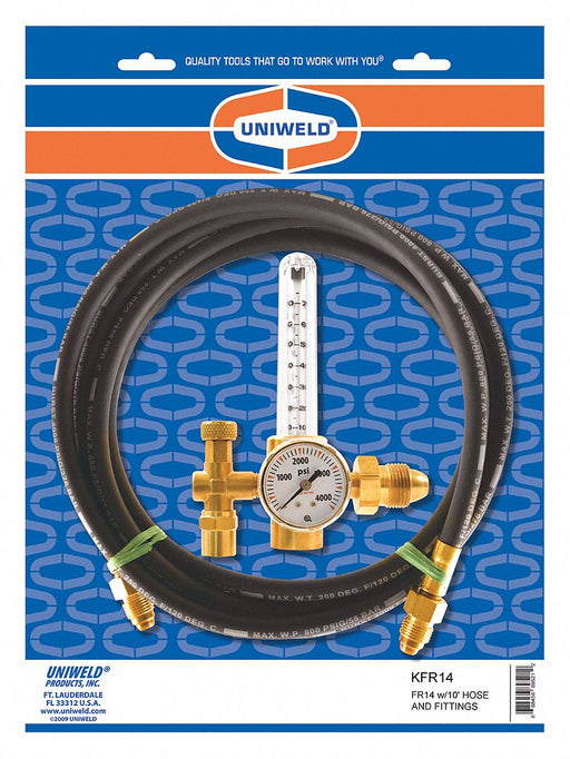 UNIWELD 1 Stage Gas Regulator/Flowmeter