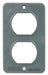 Outlet Box Plate For Duplex Receptacle
