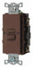 GFCI Receptacle Brown Nylon Back