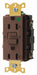 GFCI Receptacle 20A 125VAC 5-20R Brown