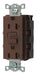 GFCI Receptacle 20A 125VAC 5-20R Brown