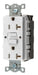 Recept White 20 A GFCI 2P3W Back 1PK