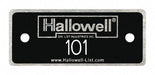 NmbPlt 101 to 200 Blk w/Wht Lettering