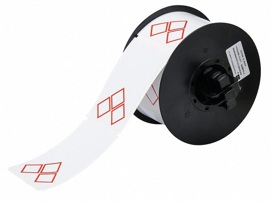 Pre-Cut Label Stock Roll White Gloss