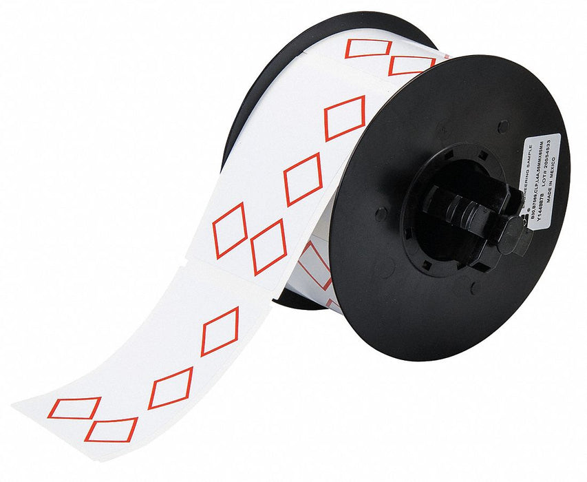 Pre-Cut Label Stock Roll White Gloss