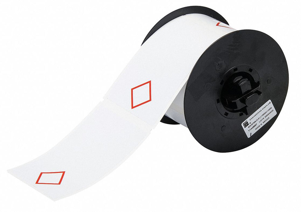 Pre-Cut Label Stock Roll White Gloss