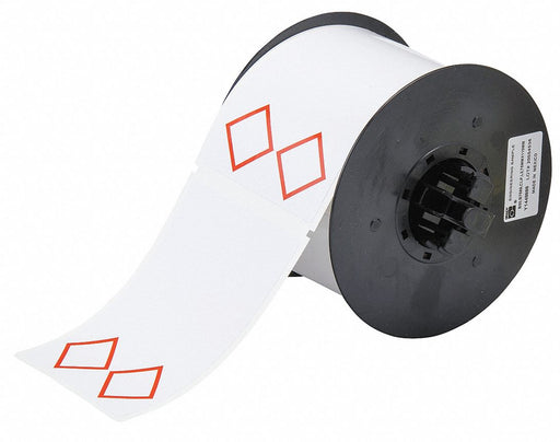 Pre-Cut Label Stock Roll White Gloss