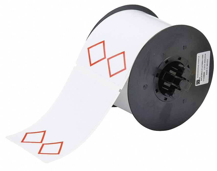Pre-Cut Label Stock Roll White Gloss