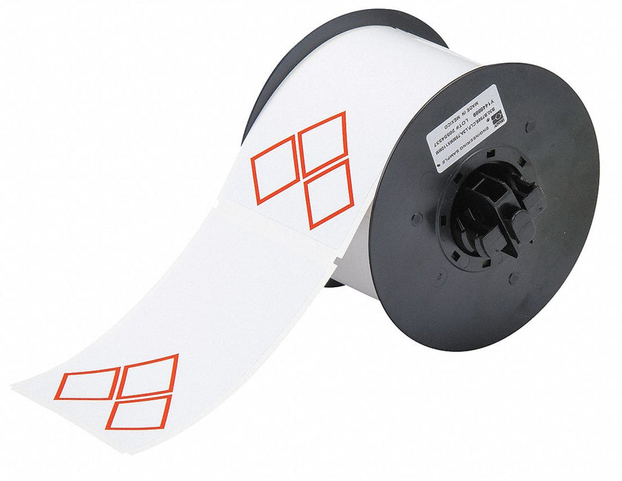 Pre-Cut Label Stock Roll White Gloss