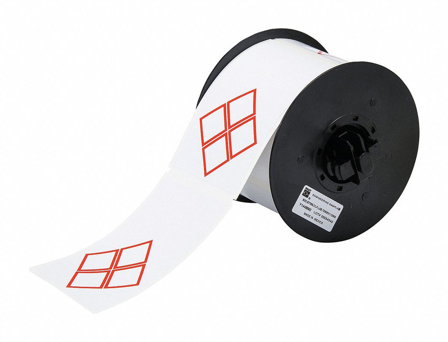 Pre-Cut Label Stock Roll White Gloss