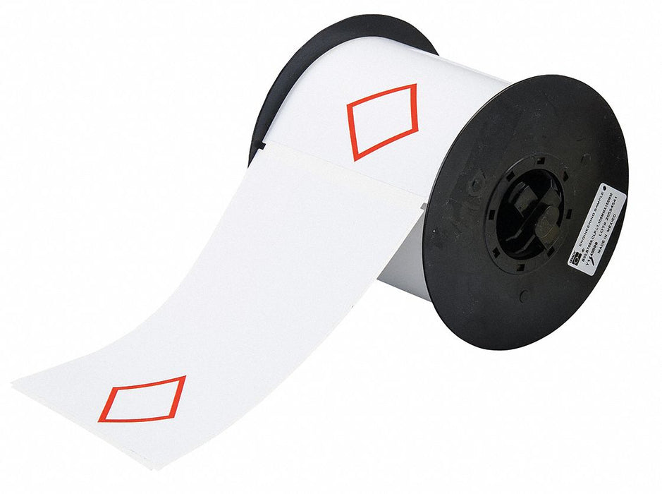 Pre-Cut Label Stock Roll White Gloss