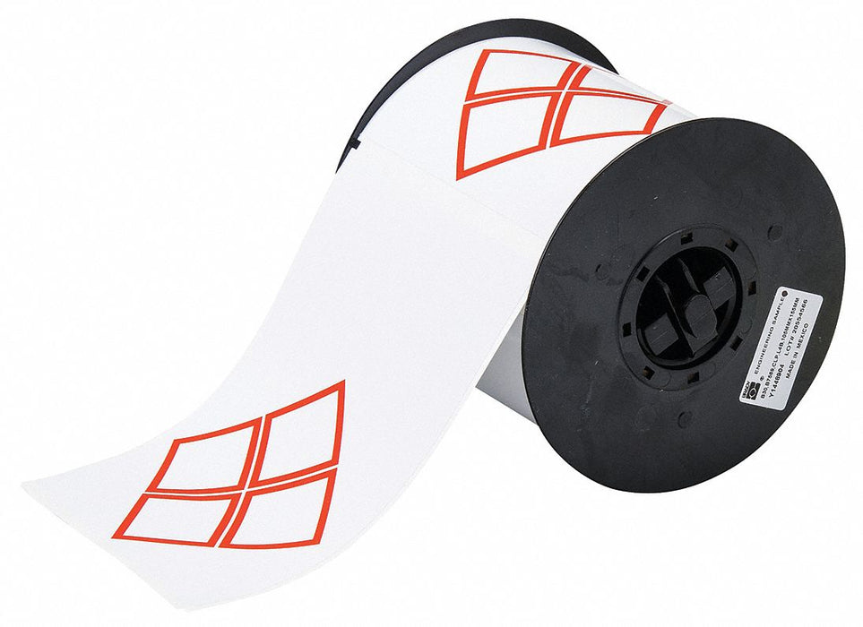 Pre-Cut Label Stock Roll White Gloss