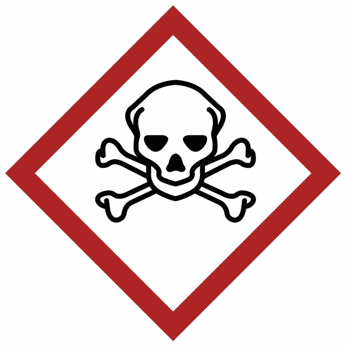 GHS Label 1 in H 1 in W Vinyl PK16