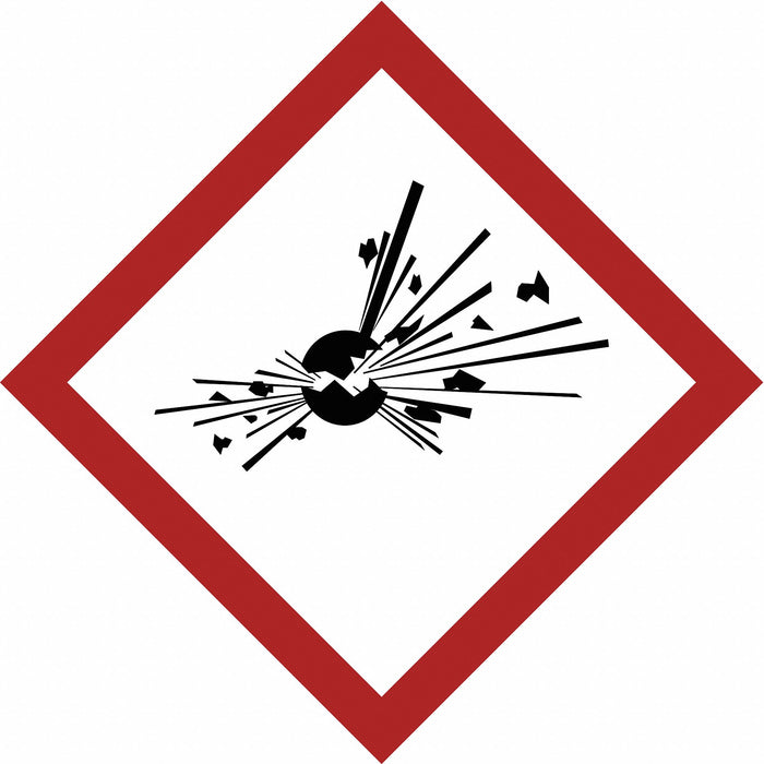 GHS Label 1 in H 1 in W Vinyl PK16