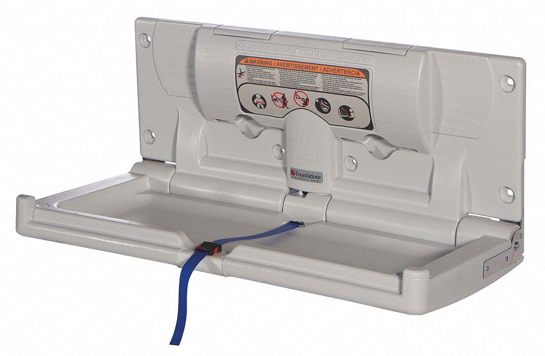 Changing Station Gray 34 1/4 in W