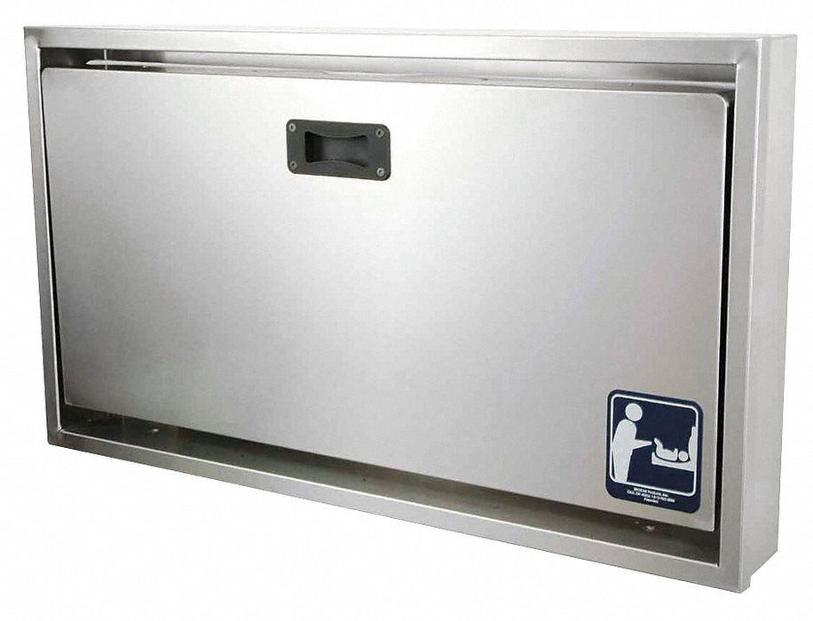 Changing Station Silver 37 5/8 in W