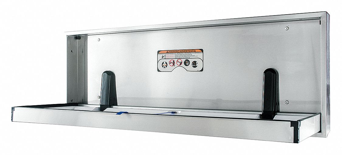Changing Station Silver 64 3/4 in W