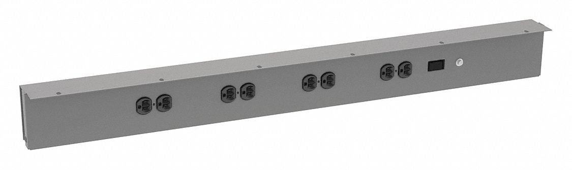 Power Outlet 42in.Wx4in.D Steel