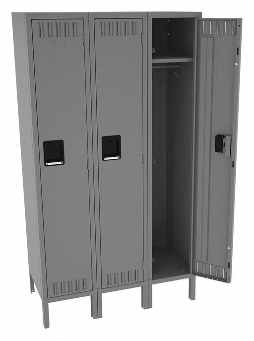 K4142 Lckr 1x3Lckr Md Gray 66 x36 x18 Assm