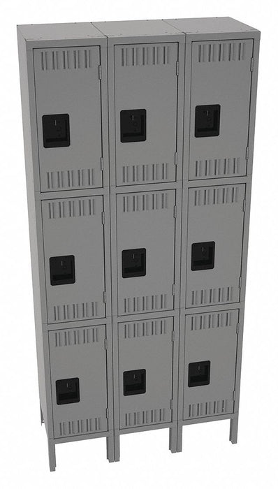 K4166 Lckr 3x3Lckr Md Gray 78 x36 x15 Assm