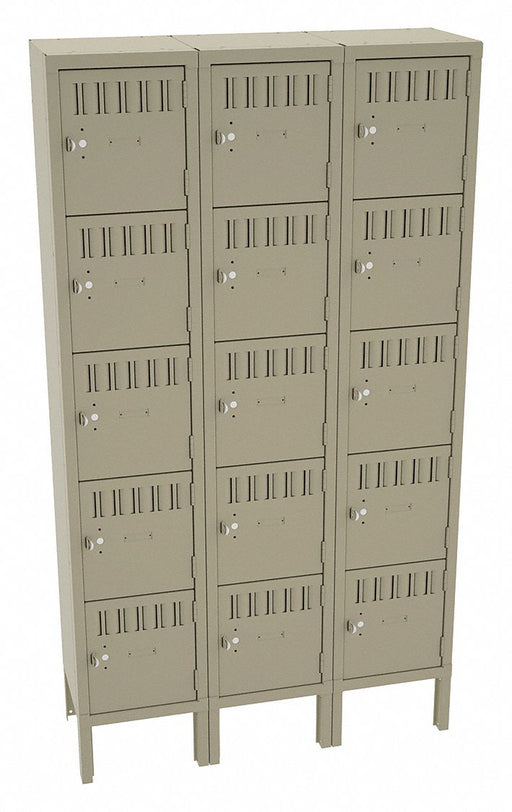 Bx Lckr 5x3Lckr Sand 66 x36 x12 Assm